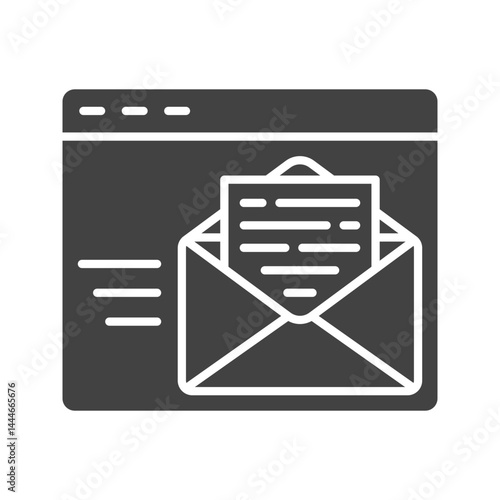 Email Documents icon vector image. Suitable for mobile apps, web apps and print media.