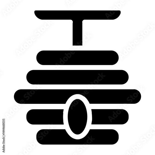 Bees Cages Hives Glyph Icon
