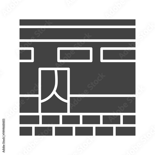 Khana Kaba icon vector image. Suitable for mobile apps, web apps and print media.