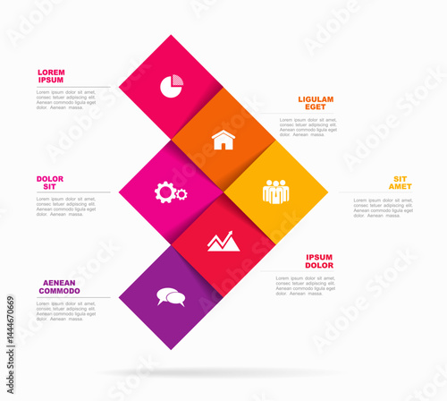 Infographic design template with place for your data. Vector illustration.