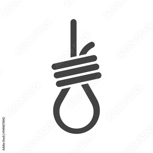 Noose icon vector image. Suitable for mobile apps, web apps and print media.