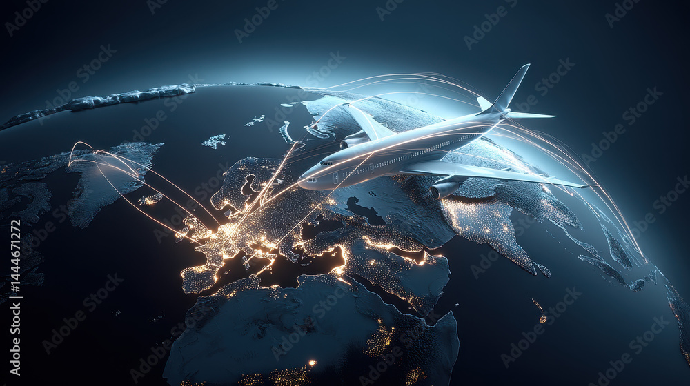 Global Airline Network Across Europe