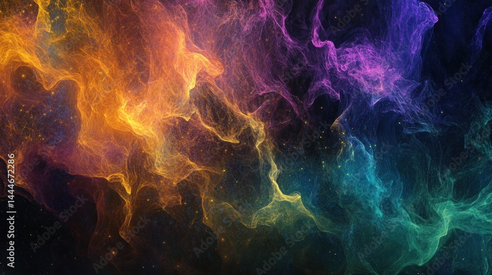 Fototapeta premium Abstract cosmic nebula