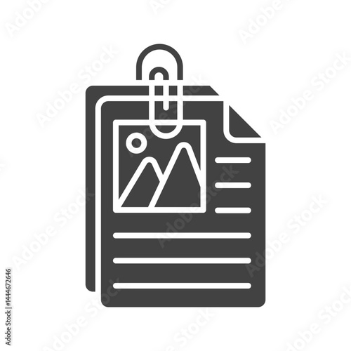 Picture Attachment icon vector image. Suitable for mobile apps, web apps and print media.
