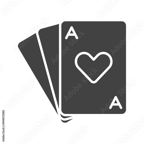 Playing Card icon vector image. Suitable for mobile apps, web apps and print media.