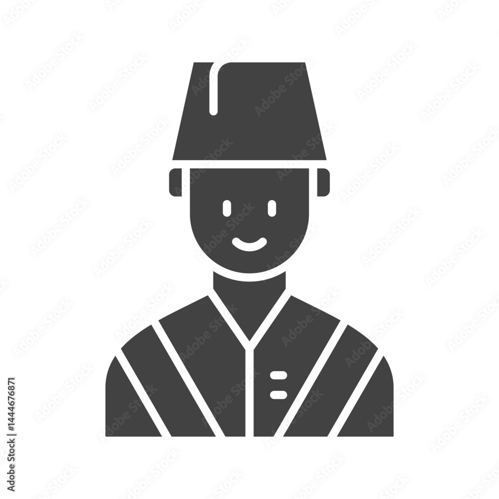 Turkish Man icon vector image. Suitable for mobile apps, web apps and print media. Turkish Man icon vector image. Suitable for mobile apps, web apps and print media.