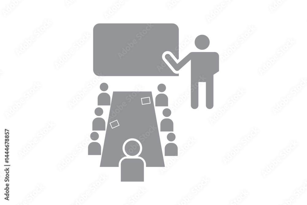 Meeting Room icon set multiple style collection Meeting Room icon set multiple style collection