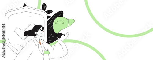 National Liver Protection Day Medical Characters Flat Vector Concept Operation Hand Drawn Illustration
