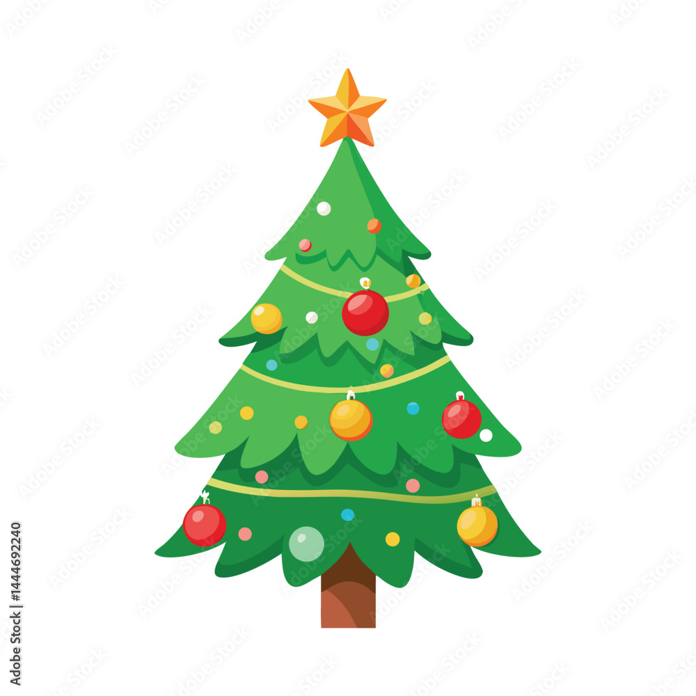 Christmas Tree Vector Illustration Christmas Tree Vector Illustration