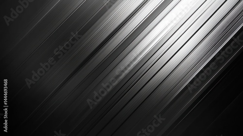 Diagonal streaks, dark background, light source, abstract design