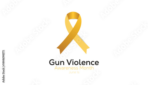 June is Gun Violence Awareness Month. Vector template Design for banner, greeting card, poster, prints, social media post ,flyer , T shirt with background.