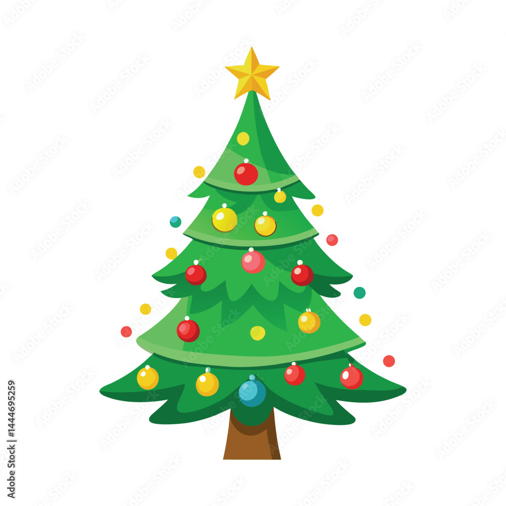 Christmas Tree Vector Illustration Christmas Tree Vector Illustration