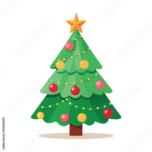 Christmas Tree Vector Illustration