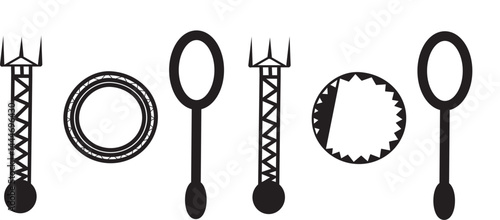 hotel, quality, service, signs, stroke, simple, lunch, liner, element, fork, illustration, knife, plate, line, icon, hostel, eatery, design, symbol, vector, dinner, flat, food