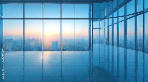 Modern Cityscape Office Interior