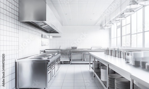 Commercial kitchen interior