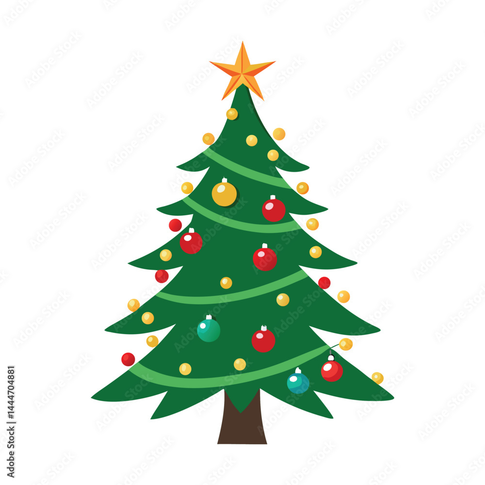 christmas tree on white background christmas tree on white background
