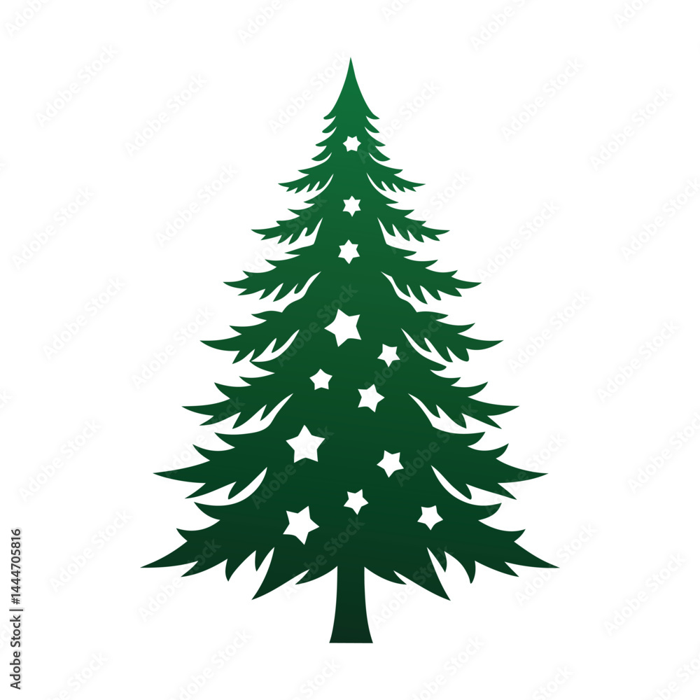 christmas tree on white background christmas tree on white background