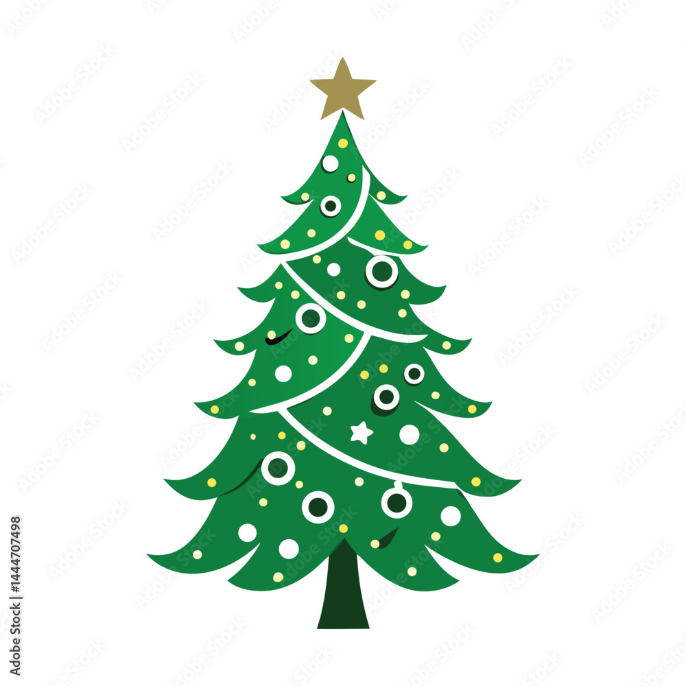 christmas tree on white background christmas tree on white background