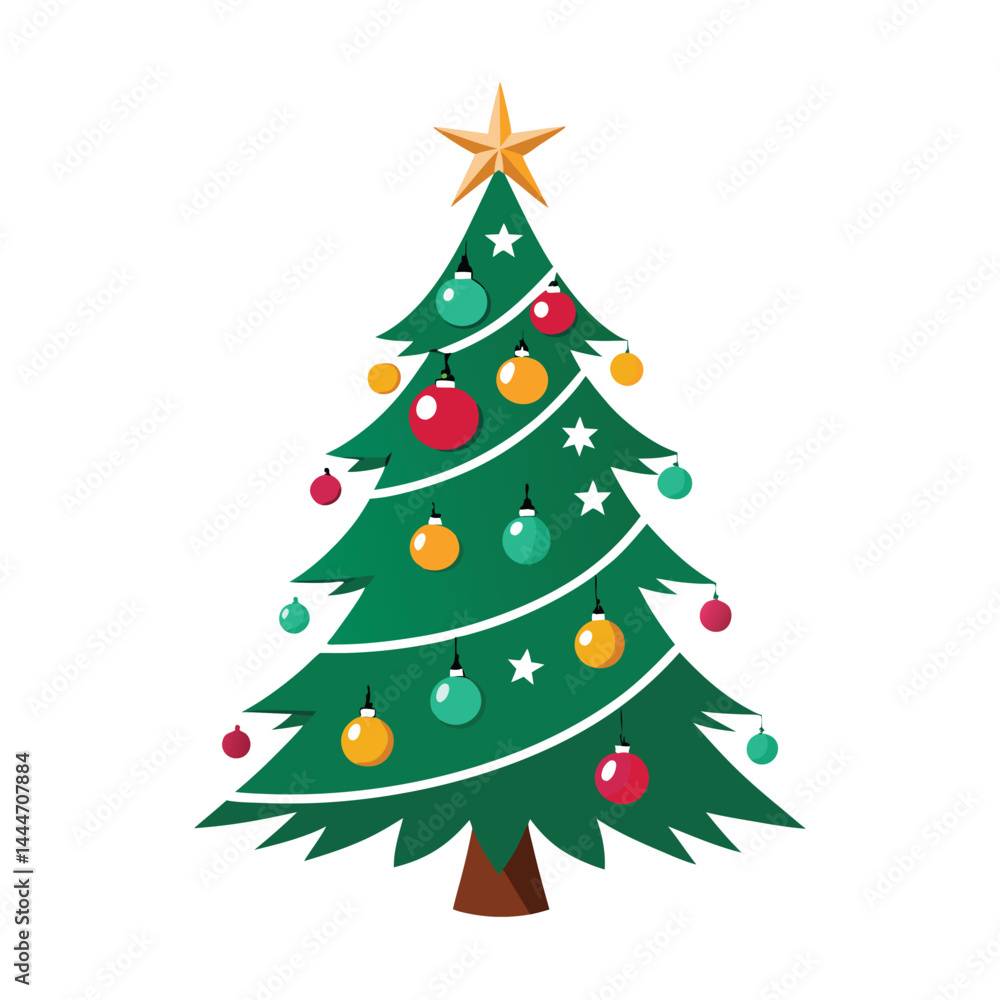 christmas tree on white background christmas tree on white background