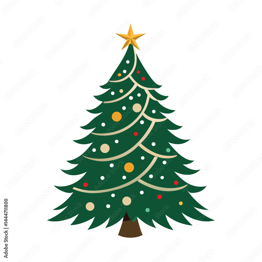 christmas tree on white background christmas tree on white background