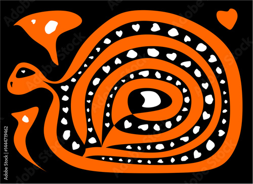 vector illustration of a cartoon fish