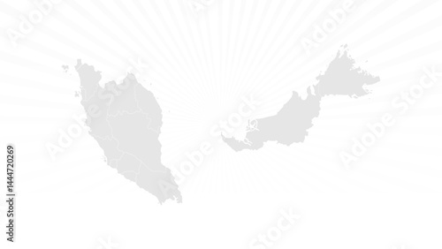 malaysia wahite map background