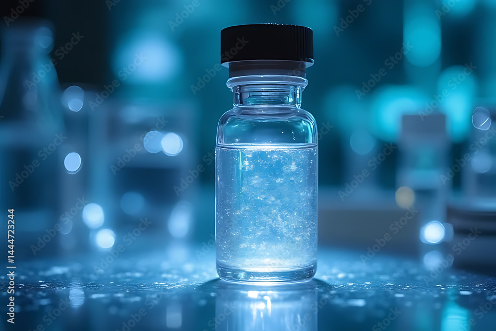 Scientific experiment on luminescent liquid in laboratory setting with focus on innovation Scientific experiment on luminescent liquid in laboratory setting with focus on innovation