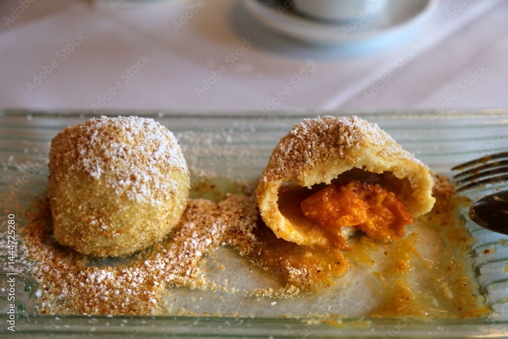 Austrian apricot dumplings - Marillenknodel