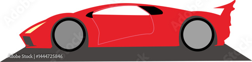 Vector illustration of a European sports car, high speed racing car