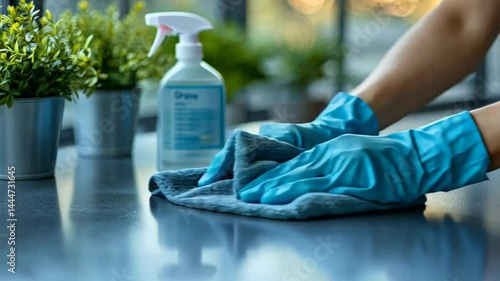 Wallpaper Mural woman cleaning the window Torontodigital.ca