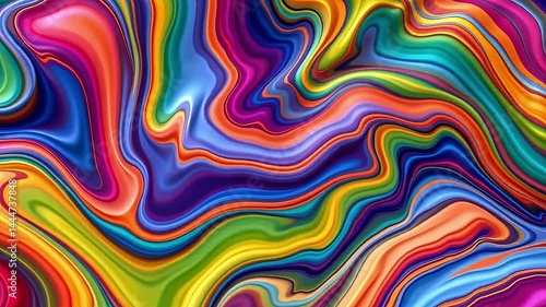 Wallpaper Mural Colorful Swirling Abstract Background Featuring Vibrant Stripes and Flowing Shapes in a Multicolored Fluid Pattern for Creative Design Projects Torontodigital.ca