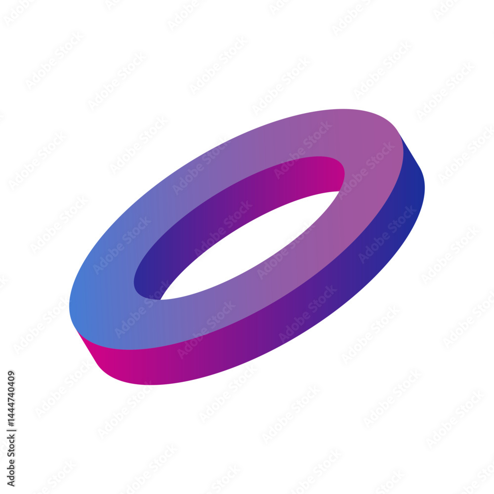abstract 3D circle shape with color gradient abstract 3D circle shape with color gradient