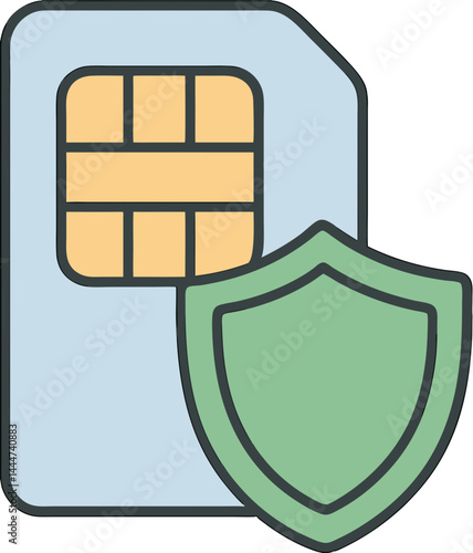 데이터보호심카드일러스트