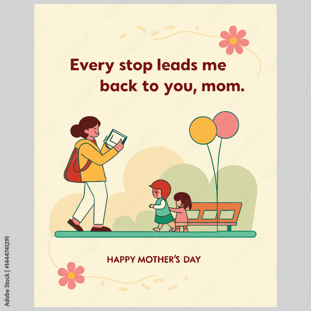 Fototapeta premium Happy Mothers Day 
