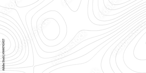 Topographic map lines background with black stripes, The concept of a geography scheme geometric lines backdrop, White wave paper curved reliefs abstract topographic contour map with geology concept.
