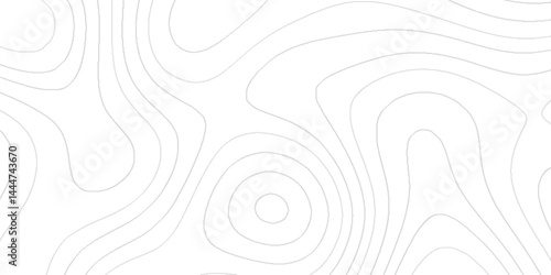 Topographic map lines background with black stripes, The concept of a geography scheme geometric lines backdrop, White wave paper curved reliefs abstract topographic contour map with geology concept.