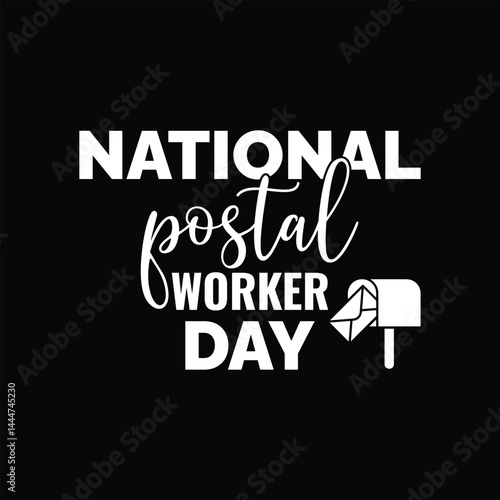National Postal Worker Day. July 1. Holiday concept. Template for background, banner, card, poster with text inscription