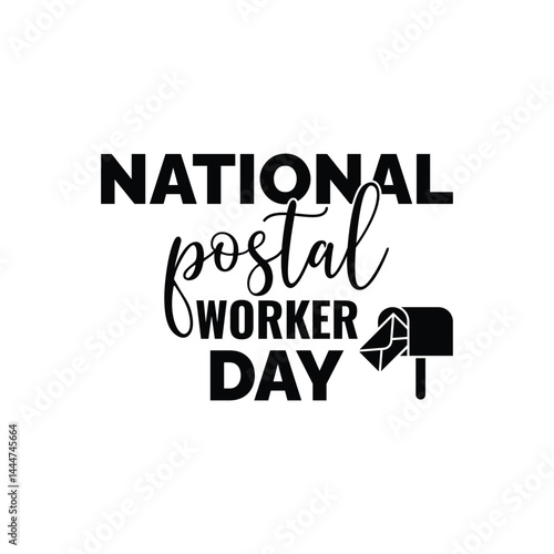 National Postal Worker Day. July 1. Holiday concept. Template for background, banner, card, poster with text inscription