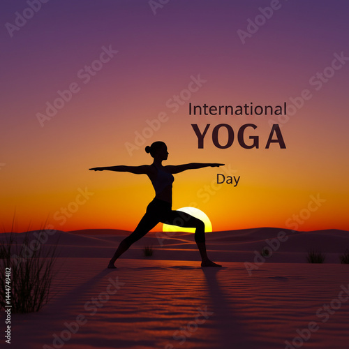 International Yoga Day Silh...
