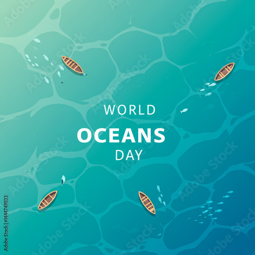 Illustration of Ocean Surfa...