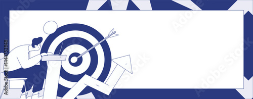 Virtual characters social communication concept business flat vector hand drawn illustration
