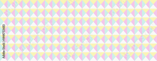 Pastel diamond pattern background.  Ideal for website design, social media, or print projects needing a soft, geometric texture.  Subtle color palette evokes feelings of calm and sweetness.