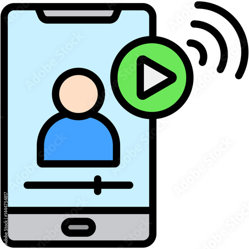 Live Streaming Icon