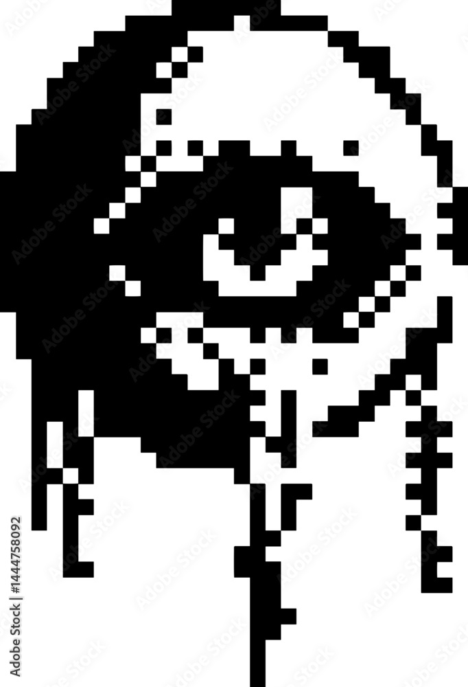 Dark Aesthetic Dithering Graphic Element Dark Aesthetic Dithering Graphic Element