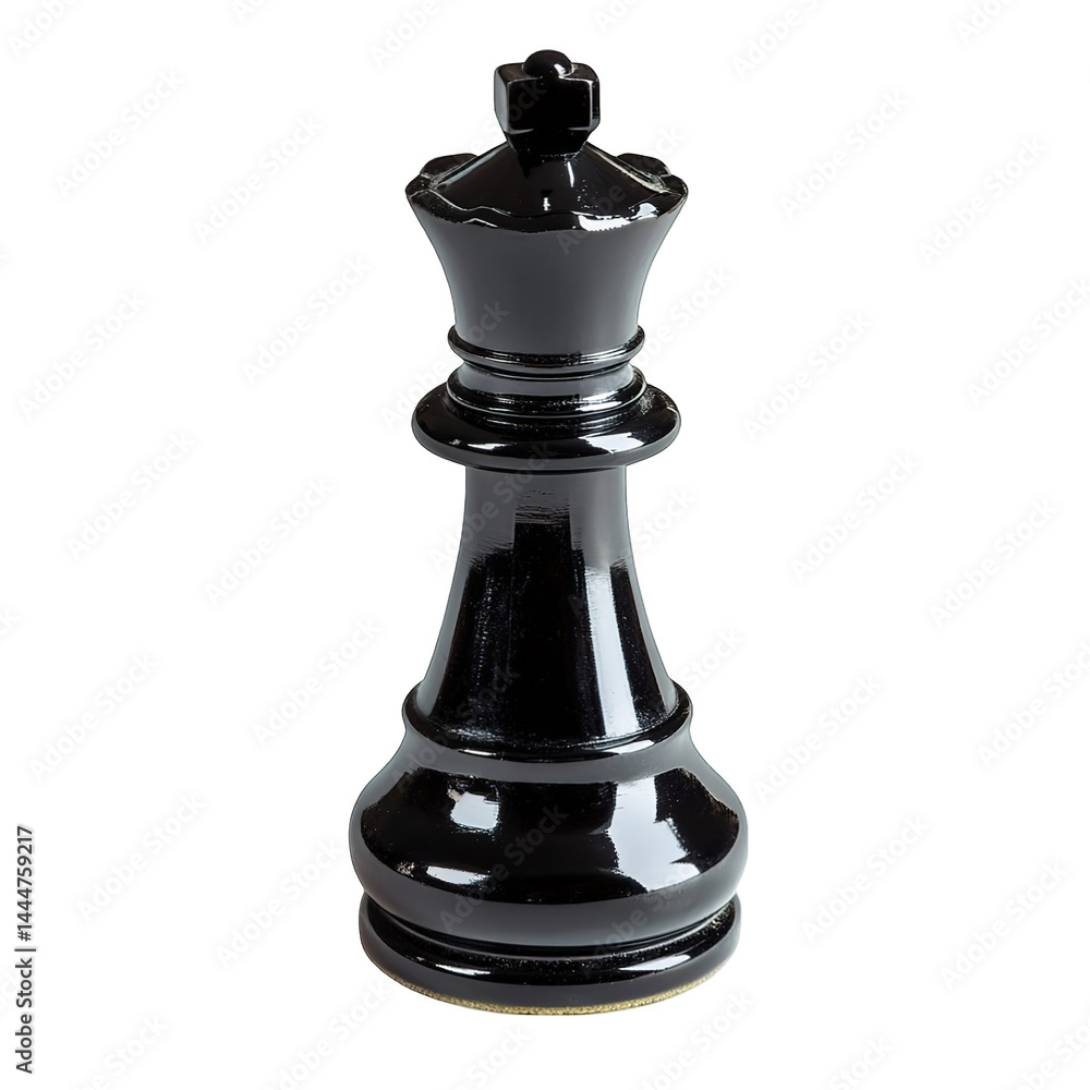 Black chess piece isolated Black chess piece isolated