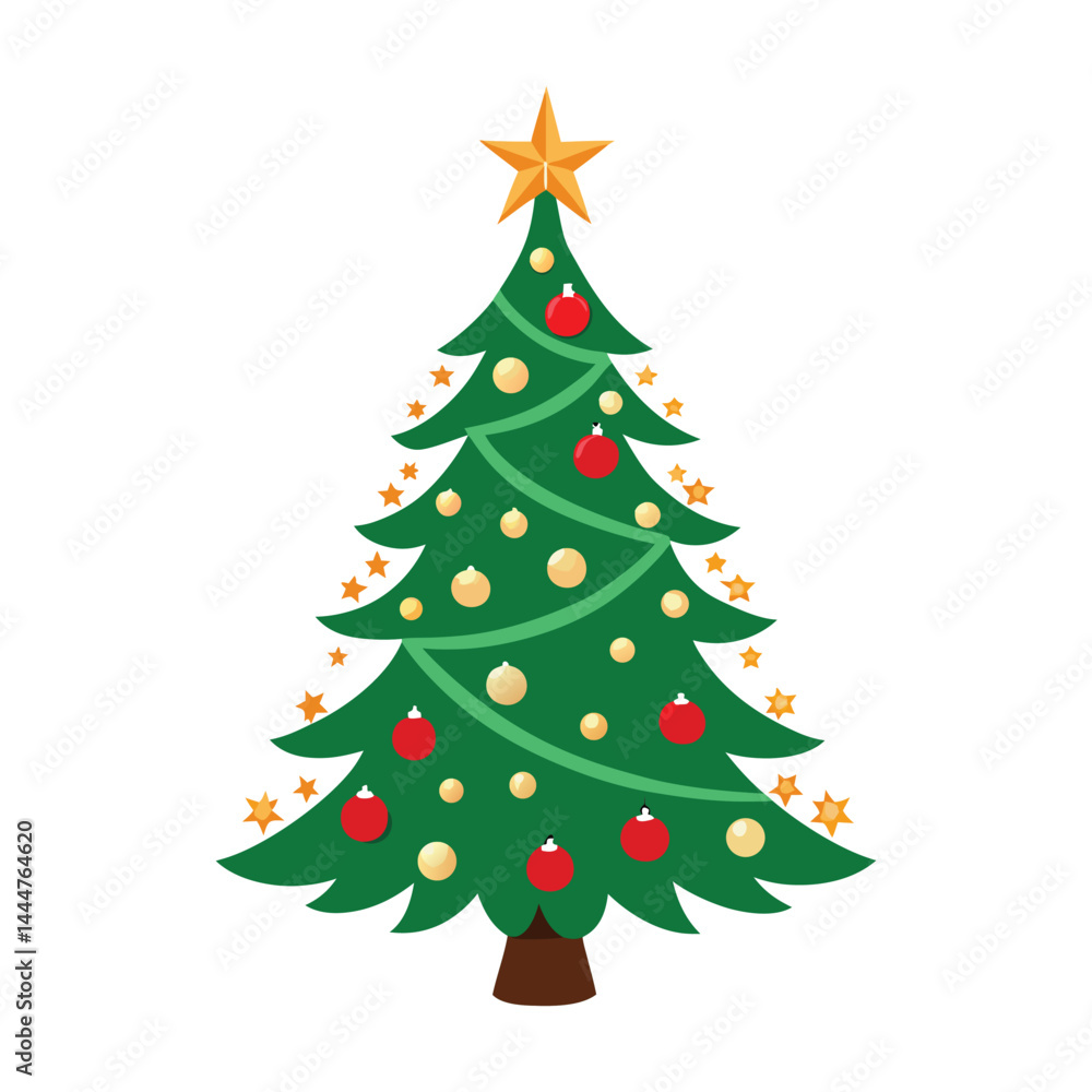 christmas tree on white background christmas tree on white background