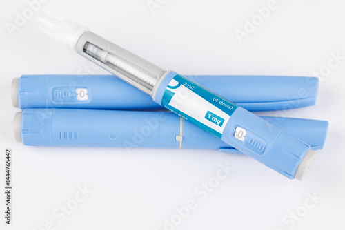 Modern Semaglutide pens arranged for metabolic treatment photo session