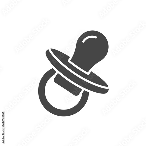 Baby's Soother: A detailed, eye-level illustration of a baby's soother, designed to provide comfort and calm for a child, creating an emotional connection for the viewer.