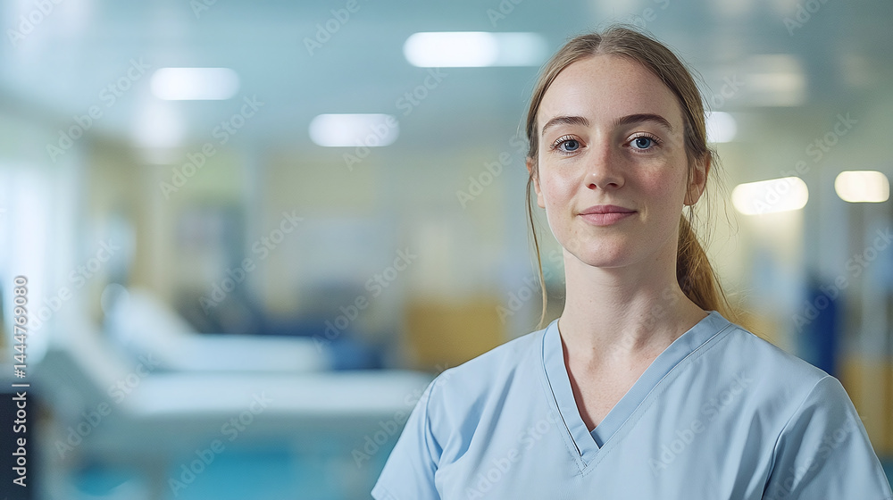 Portrait of an occupational therapist standing in a rehabilitation center Portrait of an occupational therapist standing in a rehabilitation center